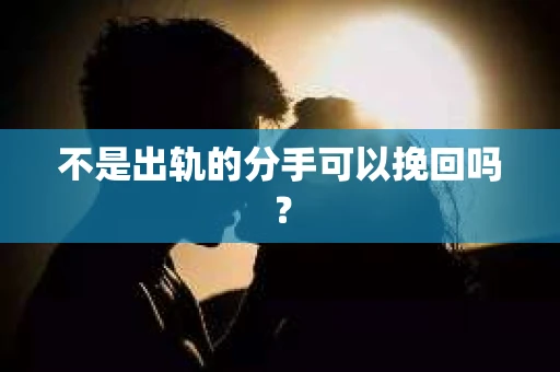 不是出轨的分手可以挽回吗？