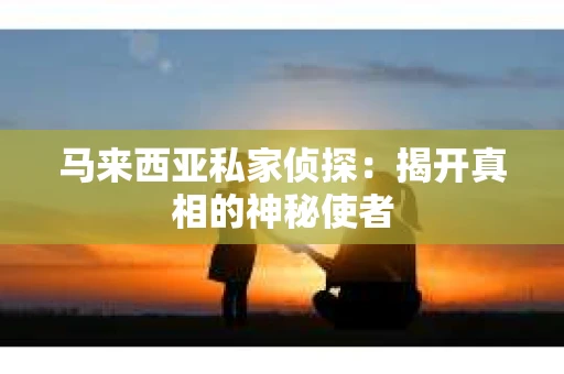 马来西亚私家侦探：揭开真相的神秘使者