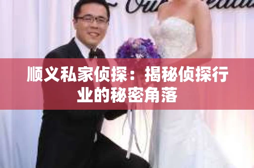 顺义私家侦探：揭秘侦探行业的秘密角落