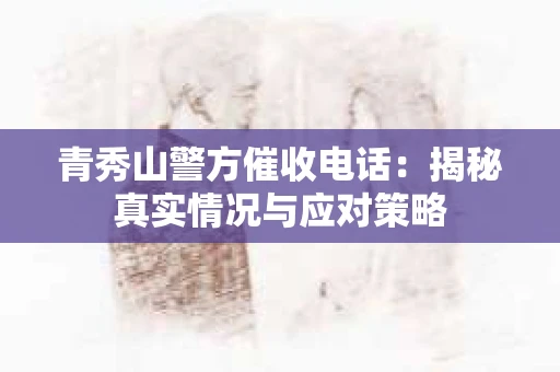 青秀山警方催收电话：揭秘真实情况与应对策略