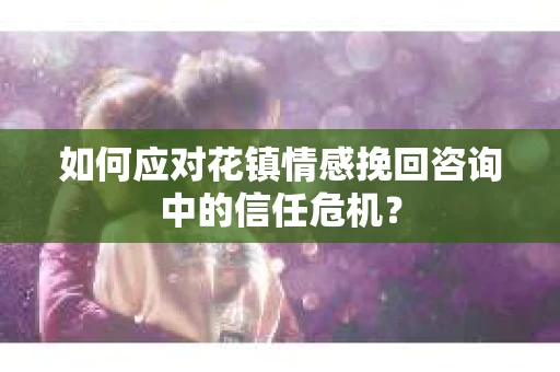 如何应对花镇情感挽回咨询中的信任危机？