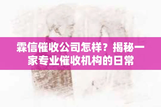 霖信催收公司怎样？揭秘一家专业催收机构的日常