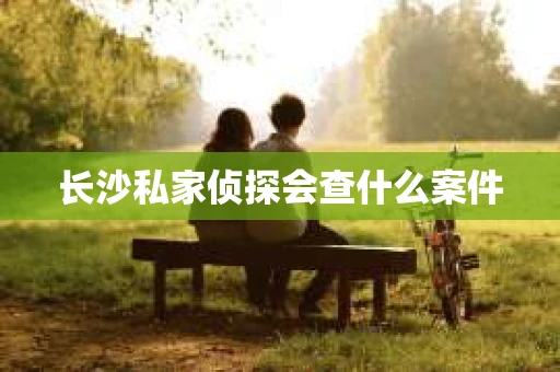 长沙私家侦探会查什么案件