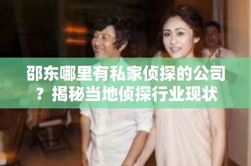 邵东哪里有私家侦探的公司？揭秘当地侦探行业现状
