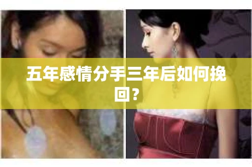 五年感情分手三年后如何挽回？