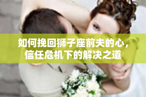 如何挽回狮子座前夫的心，信任危机下的解决之道
