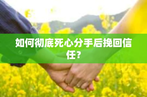 如何彻底死心分手后挽回信任? 如何彻底死心分手后挽回信任?