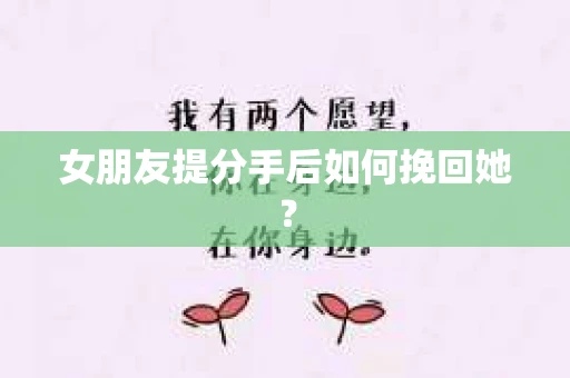 女朋友提分手后如何挽回她？