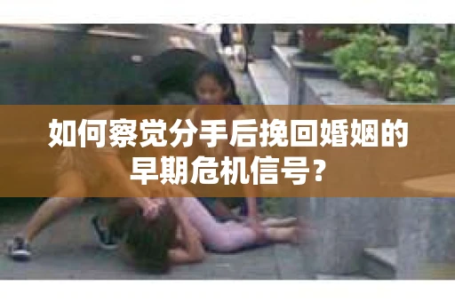 如何察觉分手后挽回婚姻的早期危机信号？