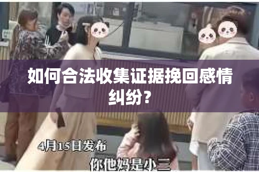 如何合法收集证据挽回感情纠纷？