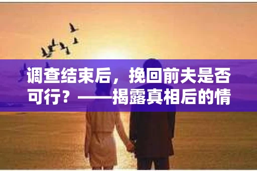 调查结束后，挽回前夫是否可行？——揭露真相后的情感疗愈与人生决策