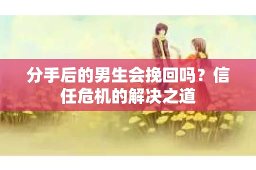 分手后的男生会挽回吗？信任危机的解决之道