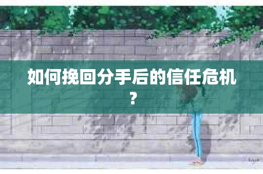 如何挽回分手后的信任危机？